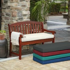 Top 10 👏 Arden Selections ProFoam 46-inch Acrylic Fabric Outdoor Bench Cushion - 18 L X 46 W X 3.5 H In Classic Navy Blue 😉 -Arden Selections Shop Arden Selections ProFoam Acrylic Bench Cushion 4