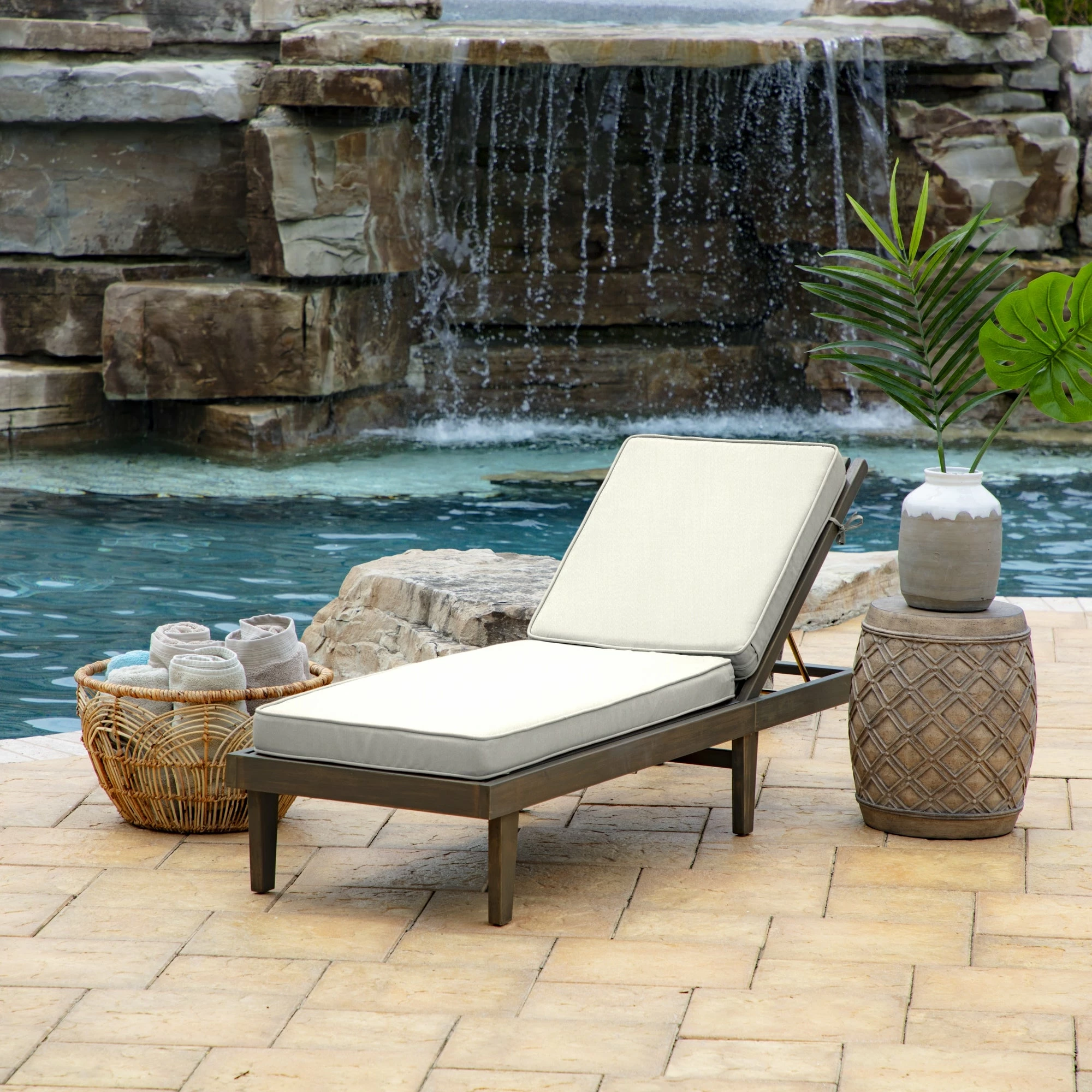 Best Pirce 🔔 Arden Selections ProFoam 2-piece Chaise Acrylic Lounge Cushion Set Onyx Black 😍 2 Best Pirce 🔔 Arden Selections ProFoam 2-piece Chaise Acrylic Lounge Cushion Set Onyx Black 😍 - Image 2