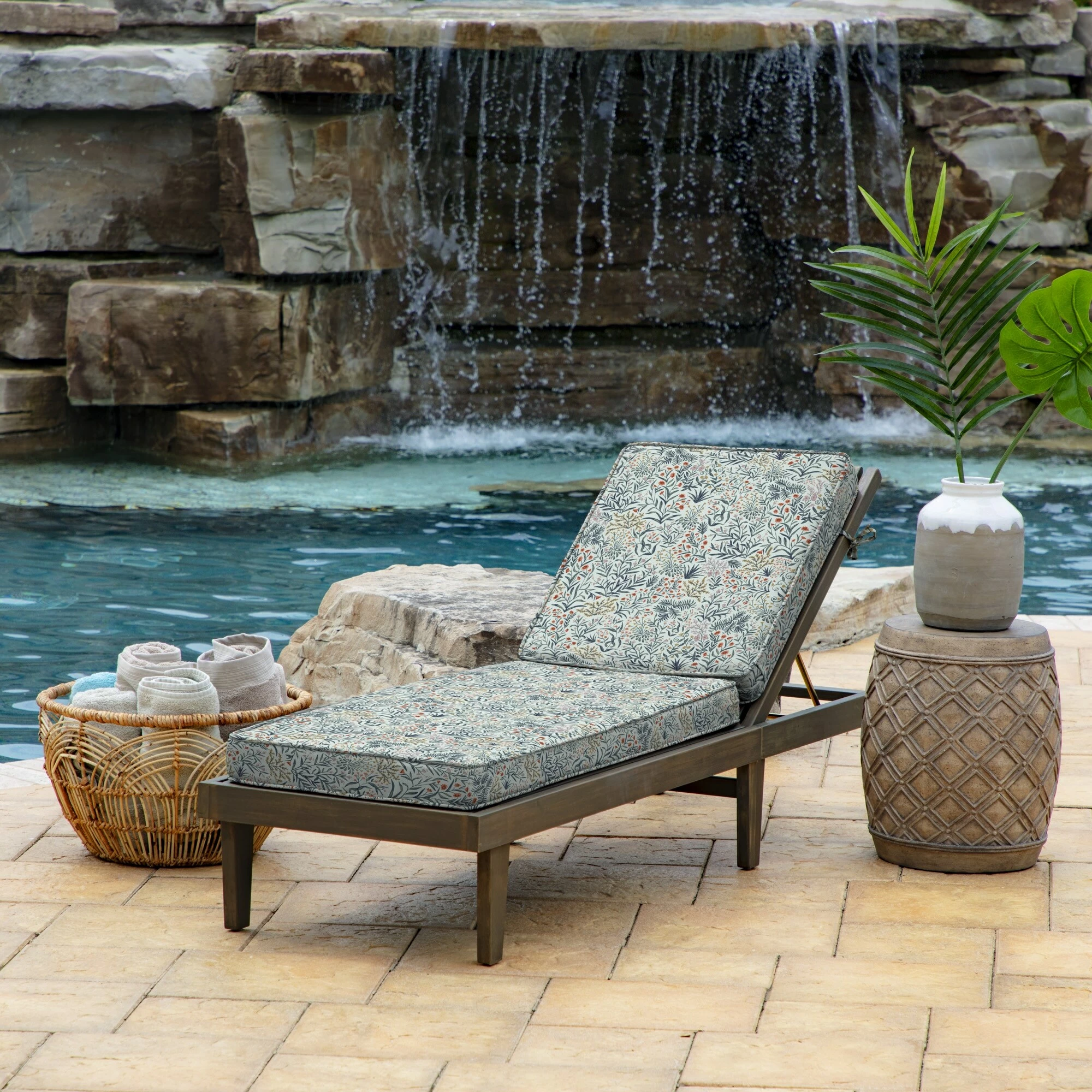 Cheap 👏 Arden Selections ProFoam Outdoor Chaise Cushion Sapphire Aurora Blue Stripe 🎁 13 Cheap 👏 Arden Selections ProFoam Outdoor Chaise Cushion Sapphire Aurora Blue Stripe 🎁 - Image 13