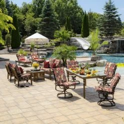 Buy 😍 Arden Selections Ruby Clarissa Tropical Outdoor Deep Seat Cushion Set - 24 W X 24 D In. 🎉 -Arden Selections Shop Arden Selections Ruby Clarissa Tropical Outdoor Deep Seat Set 5