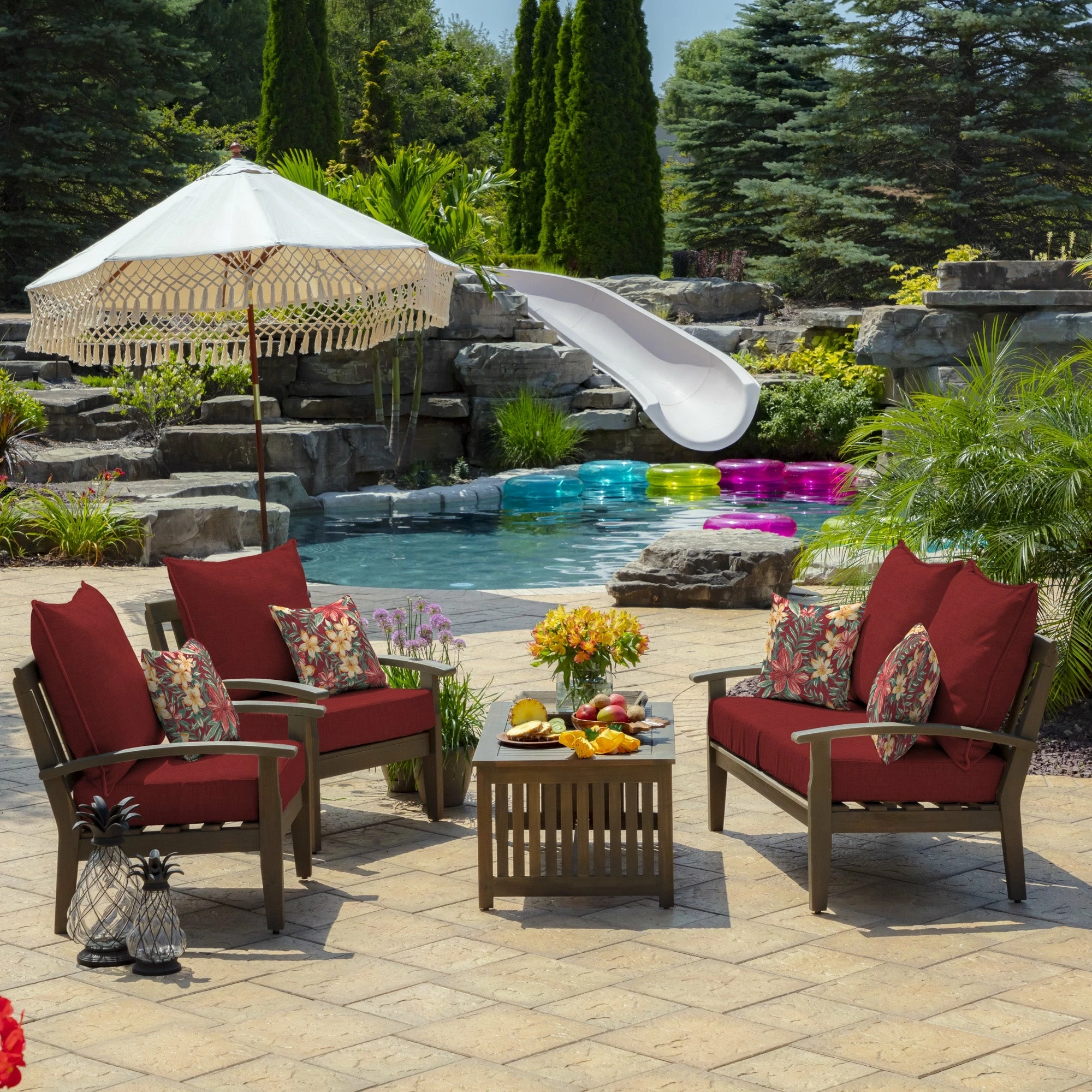 Buy ๐ฅ Arden Selections Ruby Clarissa Tropical Outdoor Square Pillow (2-Pack) - 16" W X 16" D ๐ 4 Buy ๐ฅ Arden Selections Ruby Clarissa Tropical Outdoor Square Pillow (2-Pack) - 16" W X 16" D ๐ - Image 4