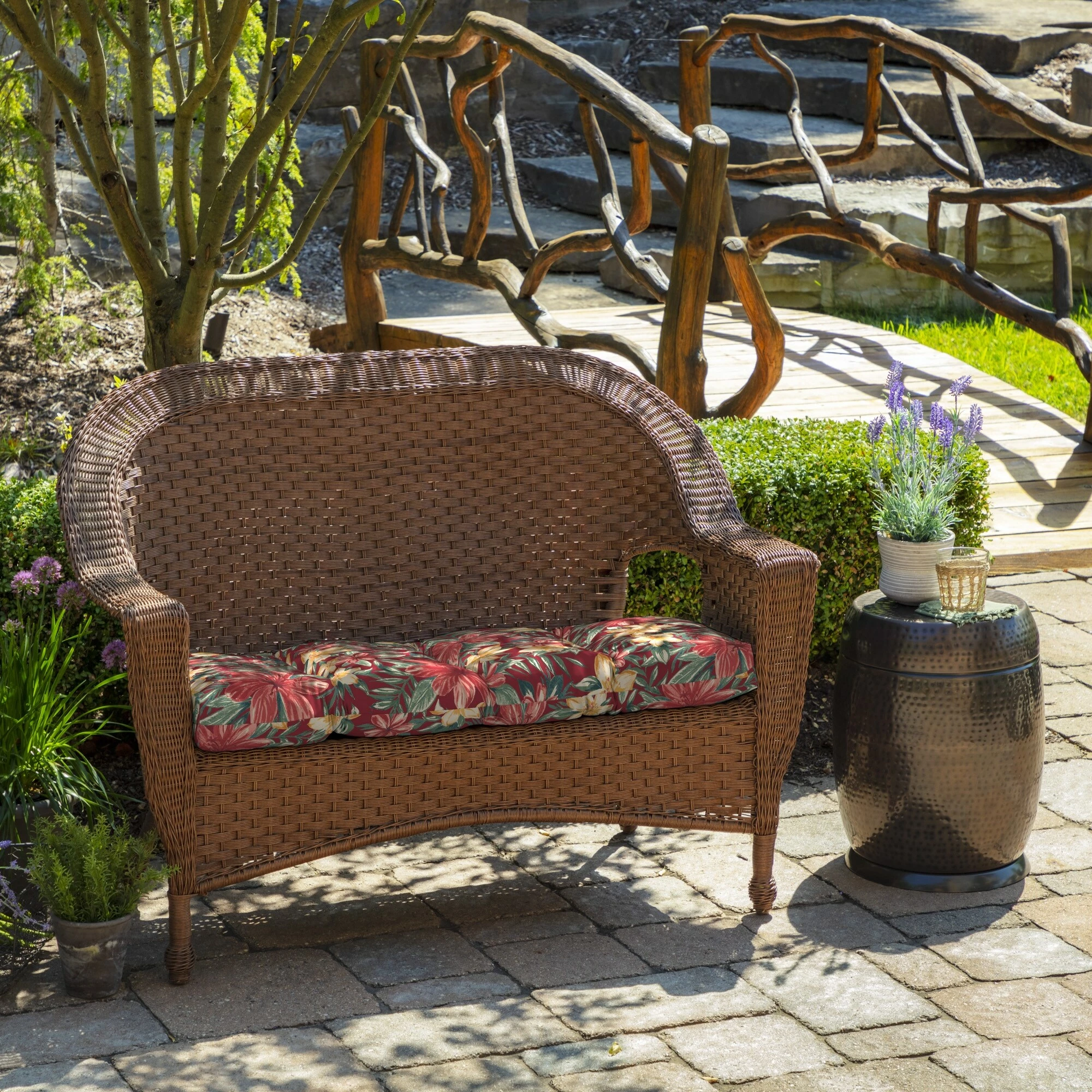 Best reviews of 🔔 Arden Selections Ruby Clarissa Tropical Wicker Settee Cushion - 18 In L X 41.5 In W X 5 In H 🥰 2 Best reviews of 🔔 Arden Selections Ruby Clarissa Tropical Wicker Settee Cushion - 18 In L X 41.5 In W X 5 In H 🥰 - Image 2