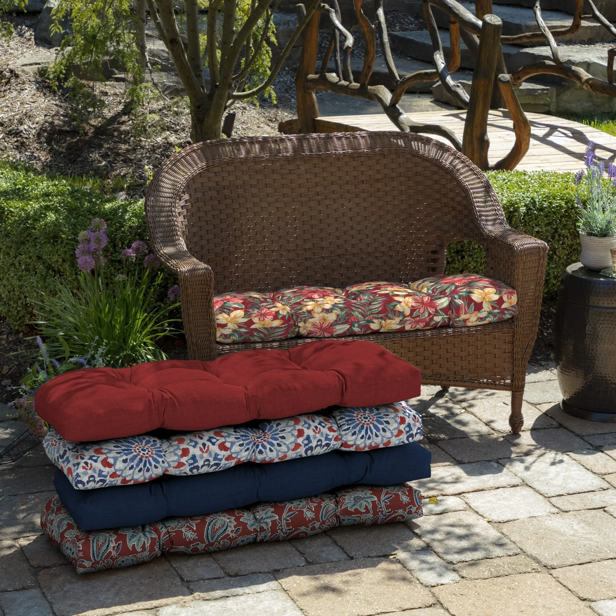 Best reviews of 🔔 Arden Selections Ruby Clarissa Tropical Wicker Settee Cushion - 18 In L X 41.5 In W X 5 In H 🥰 4 Best reviews of 🔔 Arden Selections Ruby Clarissa Tropical Wicker Settee Cushion - 18 In L X 41.5 In W X 5 In H 🥰 - Image 4