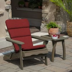 Alternative view of Hot Sale 🌟 Arden Selections Ruby Red Leala Adirondack Cushion - 45.5 In L X 20 In W X 2.25 In H ✨