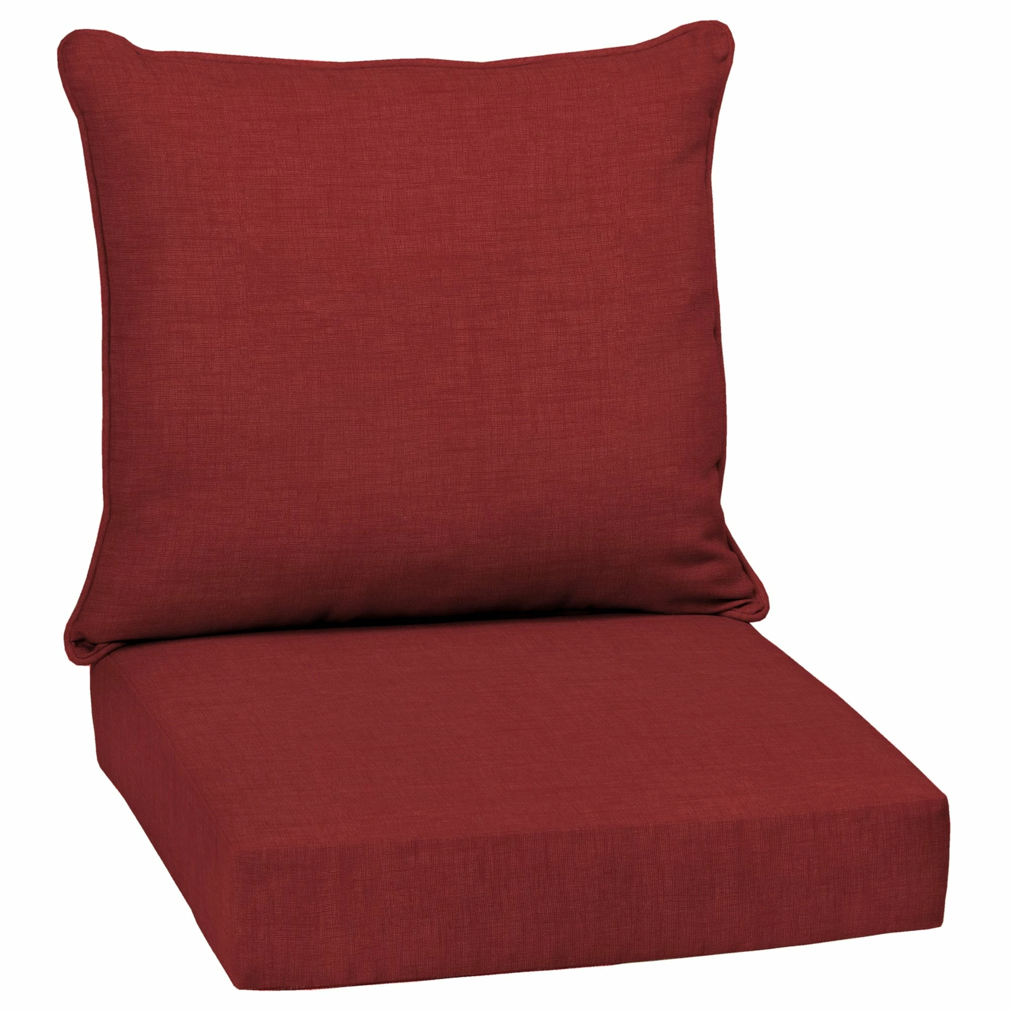 Brand new 😍 Arden Selections Leala Ruby Red Outdoor Deep Seat Cushion Set - 24 W X 24 D In. 👍 1 Brand new 😍 Arden Selections Leala Ruby Red Outdoor Deep Seat Cushion Set - 24 W X 24 D In. 👍