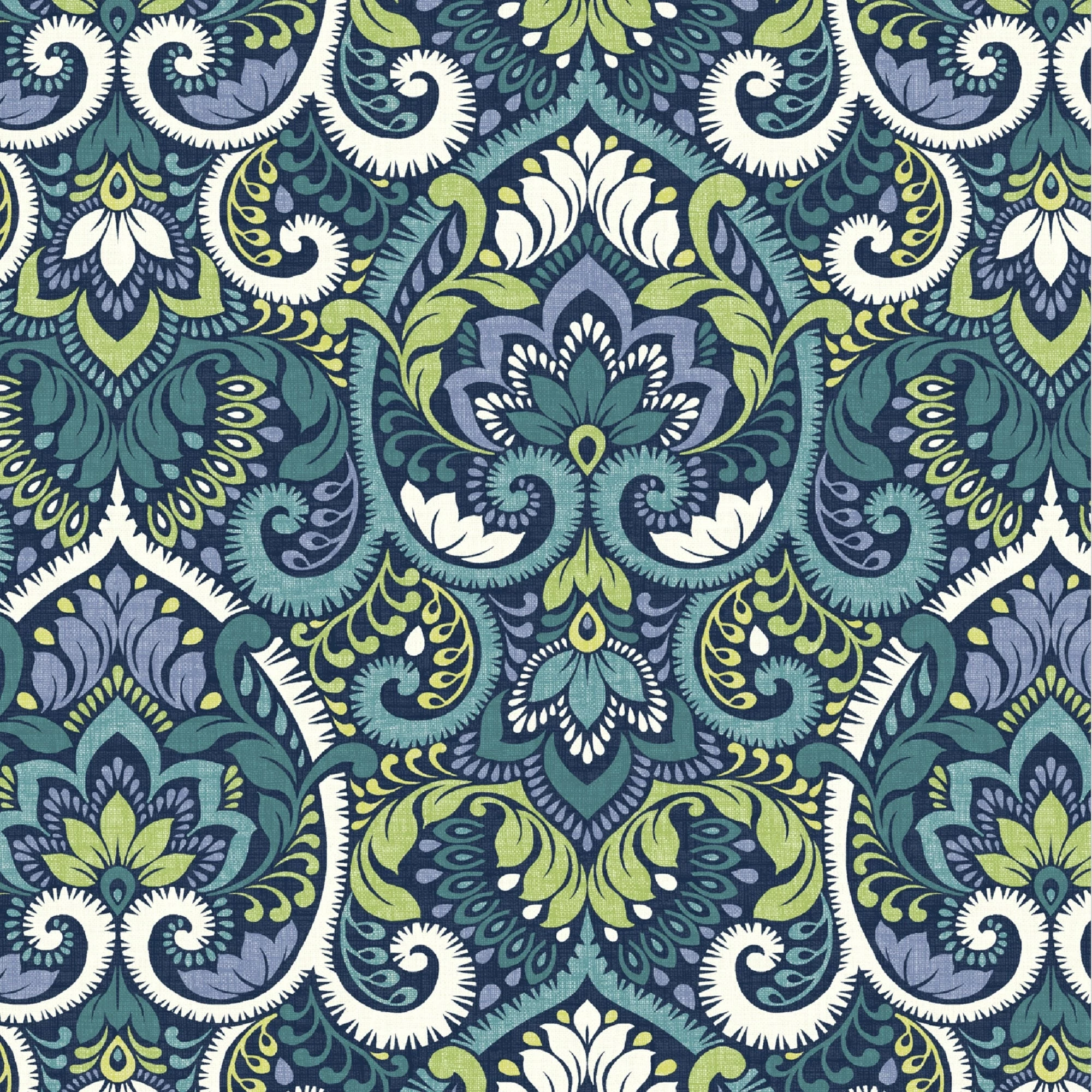 Outlet 🔥 Arden Selections Leala Sapphire Blue Damask Outdoor Dining Chair Cushion - 44 In L X 21 In W X 4.5 In H ⭐ 6 Outlet 🔥 Arden Selections Leala Sapphire Blue Damask Outdoor Dining Chair Cushion - 44 In L X 21 In W X 4.5 In H ⭐ - Image 6