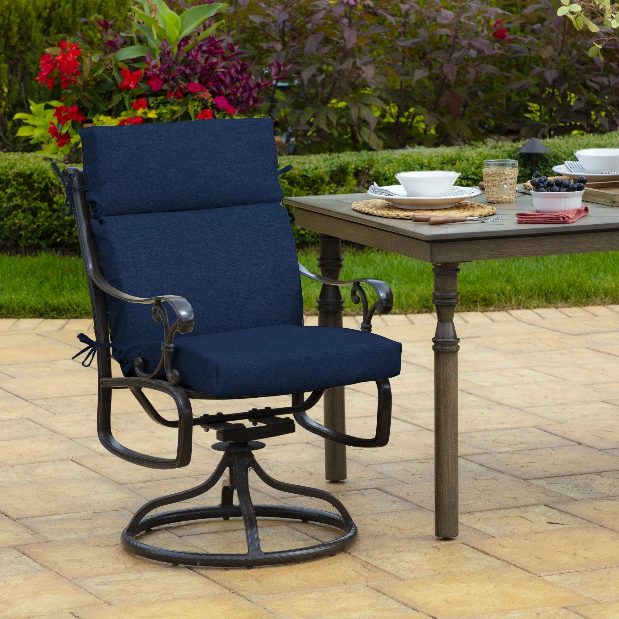 Deals 👍 Arden Selections Sapphire Leala Outdoor Chair Cushion - 44 In L X 21 In W X 4.5 In H 🛒 2 Deals 👍 Arden Selections Sapphire Leala Outdoor Chair Cushion - 44 In L X 21 In W X 4.5 In H 🛒 - Image 2