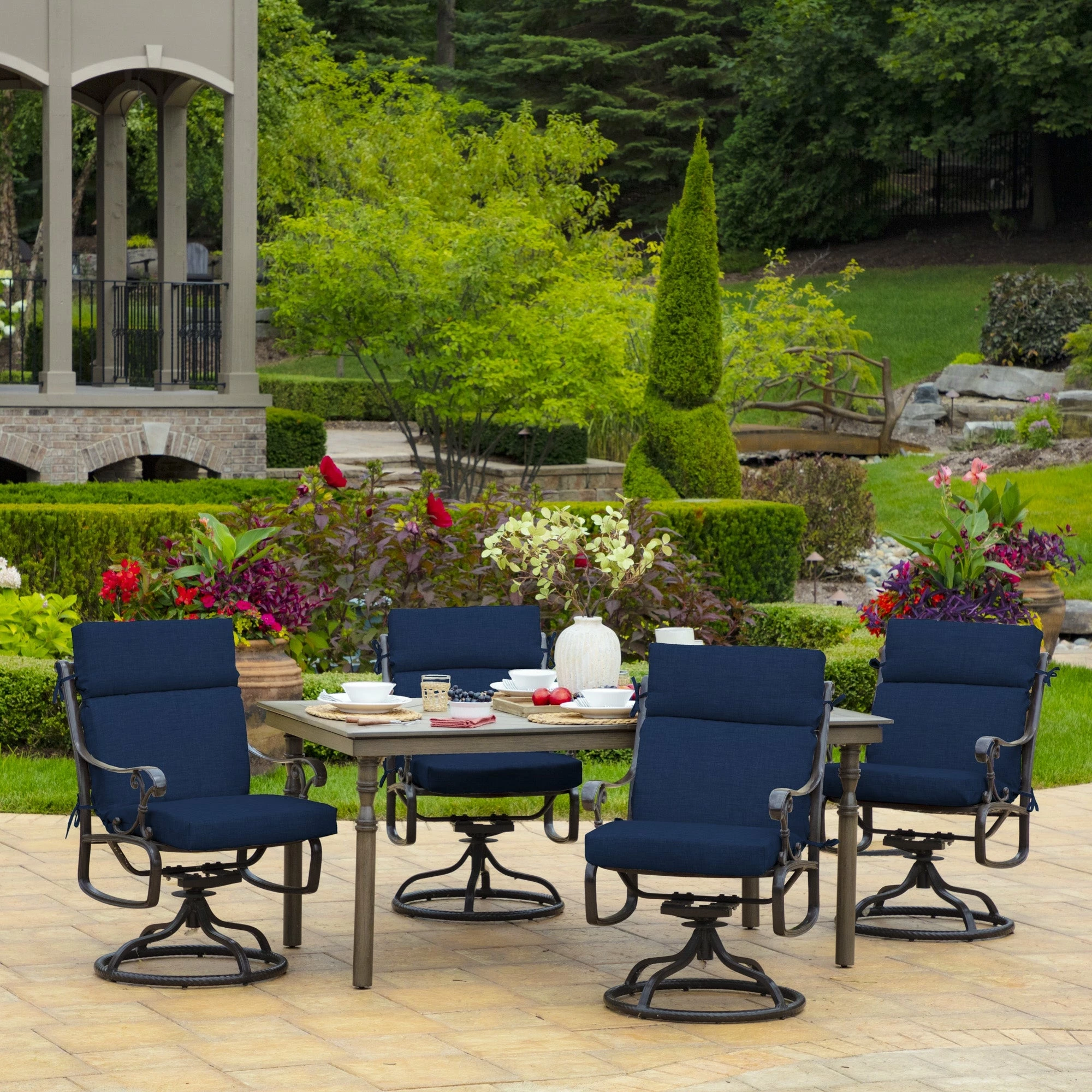 Deals 👍 Arden Selections Sapphire Leala Outdoor Chair Cushion - 44 In L X 21 In W X 4.5 In H 🛒 4 Deals 👍 Arden Selections Sapphire Leala Outdoor Chair Cushion - 44 In L X 21 In W X 4.5 In H 🛒 - Image 4