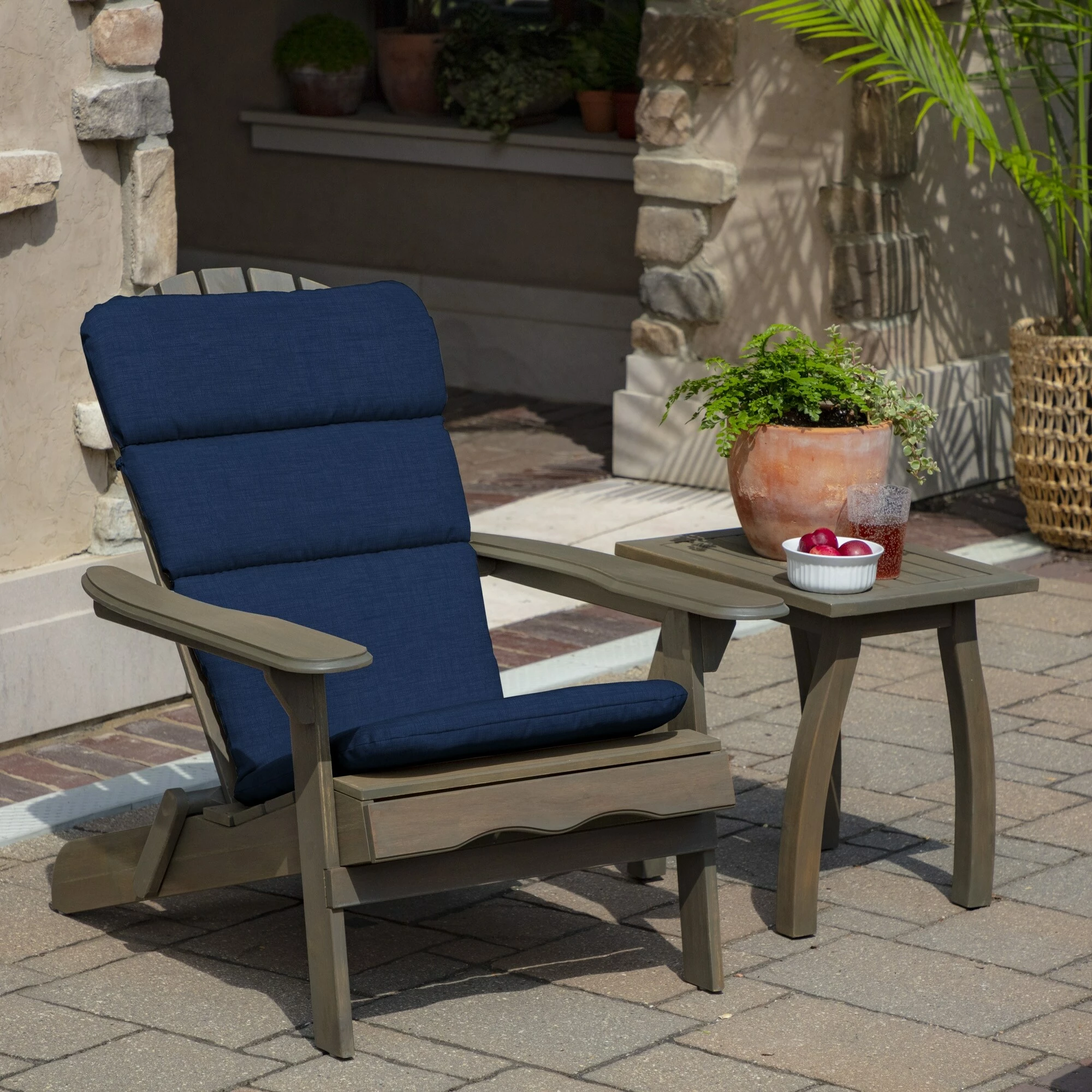 Best Sale ๐ Arden Selections Sapphire Blue Leala Adirondack Cushion - 45.5 In L X 20 In W X 2.25 In H ๐งจ 2 Best Sale ๐ Arden Selections Sapphire Blue Leala Adirondack Cushion - 45.5 In L X 20 In W X 2.25 In H ๐งจ - Image 2