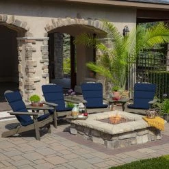 Best Sale ๐ Arden Selections Sapphire Blue Leala Adirondack Cushion - 45.5 In L X 20 In W X 2.25 In H ๐งจ 12 Best Sale ๐ Arden Selections Sapphire Blue Leala Adirondack Cushion - 45.5 In L X 20 In W X 2.25 In H ๐งจ -Arden Selections Shop Arden Selections Sapphire Leala Texture Adirondack Cushion 4