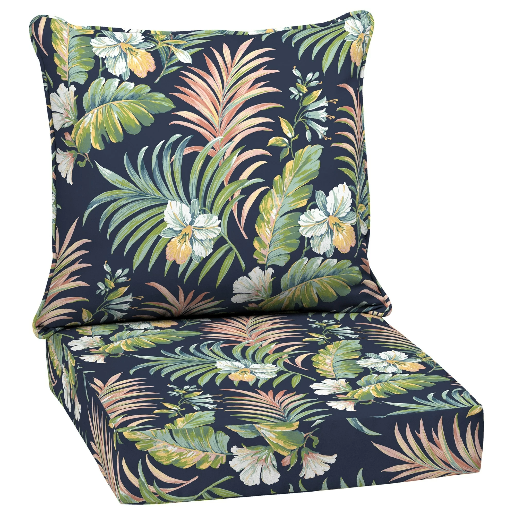 Promo ❤️ Arden Selections Simone Tropical Outdoor 24 In. Conversation Set Cushion - 24 (L) X 24 (W) X 5.75 (H) 🤩 1 Promo ❤️ Arden Selections Simone Tropical Outdoor 24 In. Conversation Set Cushion - 24 (L) X 24 (W) X 5.75 (H) 🤩