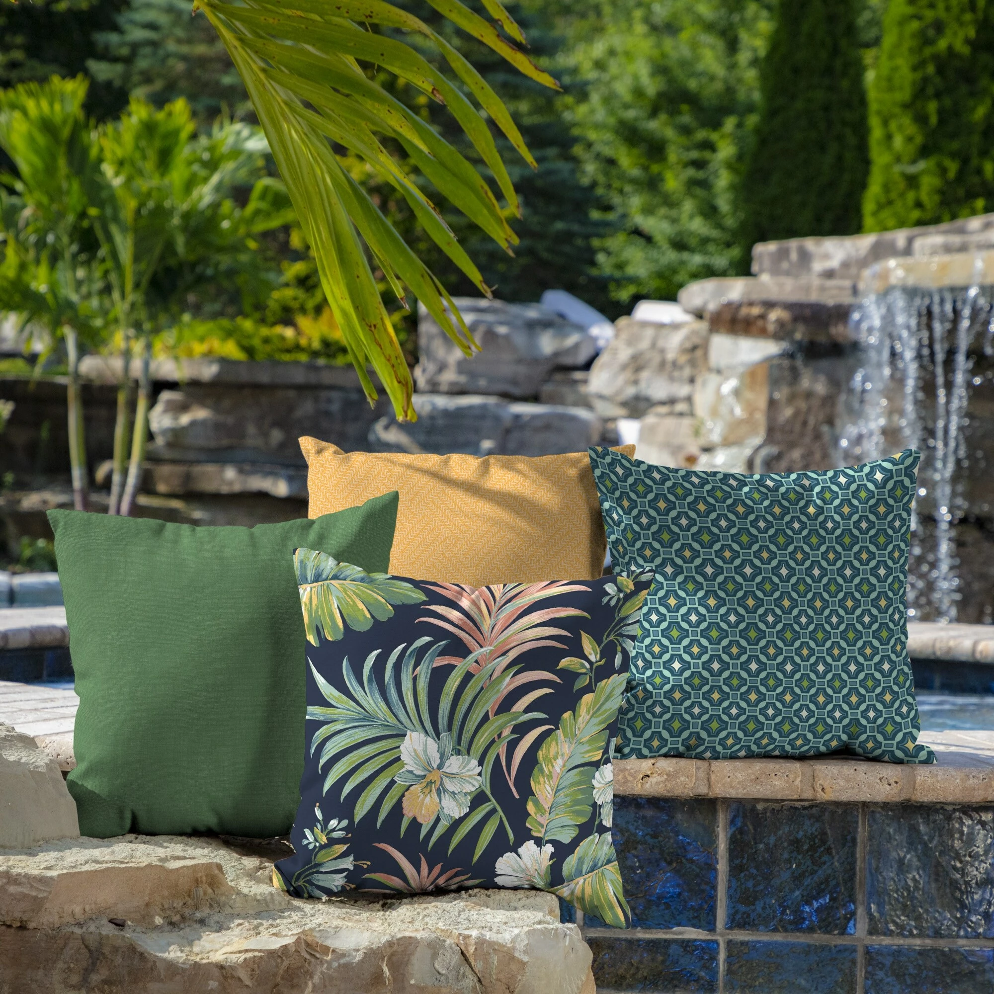 Hot Sale ๐ Arden Selections Simone Tropical Outdoor Throw Pillow, 2 Pack - 16" W X 16" D ๐ 5 Hot Sale ๐ Arden Selections Simone Tropical Outdoor Throw Pillow, 2 Pack - 16" W X 16" D ๐ - Image 5