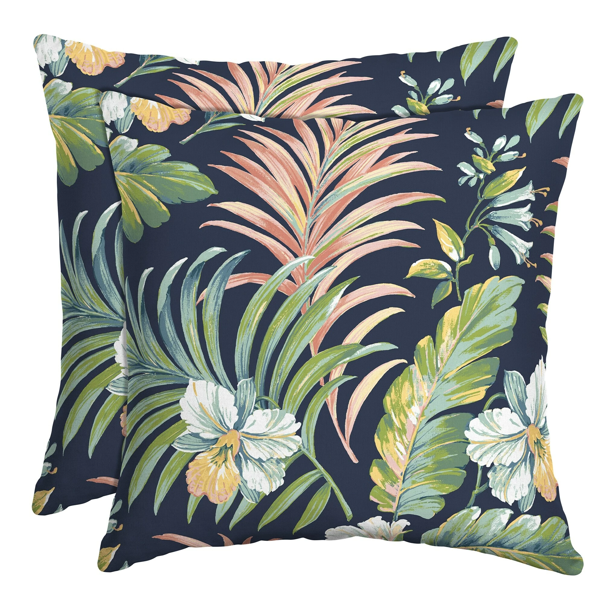 Hot Sale ๐ Arden Selections Simone Tropical Outdoor Throw Pillow, 2 Pack - 16" W X 16" D ๐ 1 Hot Sale ๐ Arden Selections Simone Tropical Outdoor Throw Pillow, 2 Pack - 16" W X 16" D ๐