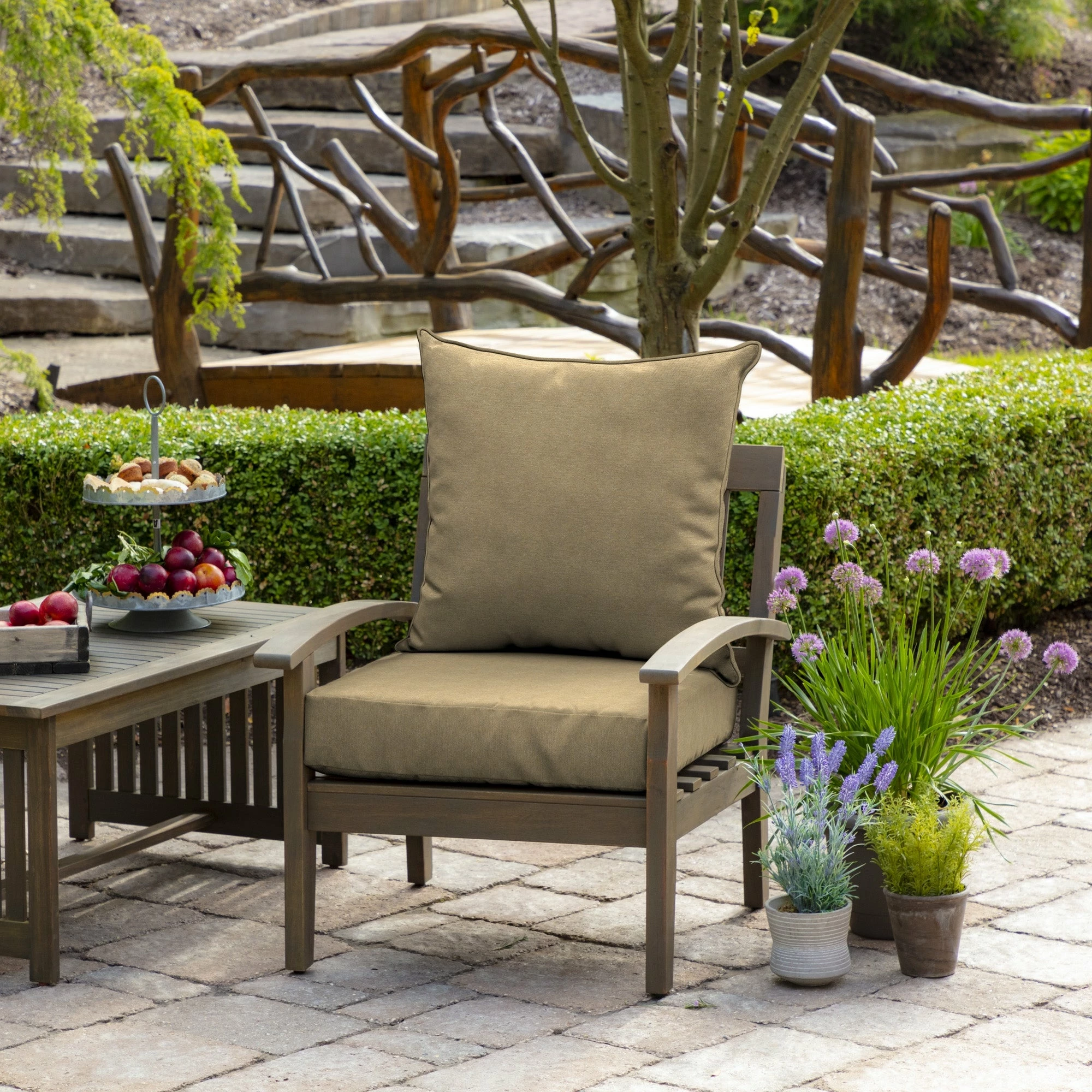 Coupon โ Arden Selections Tan Hamilton Outdoor Deep Seat Cushion Set - 24 W X 24 D In. ๐งจ 2 Coupon โ Arden Selections Tan Hamilton Outdoor Deep Seat Cushion Set - 24 W X 24 D In. ๐งจ - Image 2