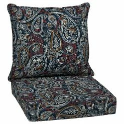 Best Pirce 🎁 Prell Paisley Outdoor 24-inch Conversation Set Cushion By Arden Selections - 24 (L) X 24 (W) X 5.75 (H) ⭐